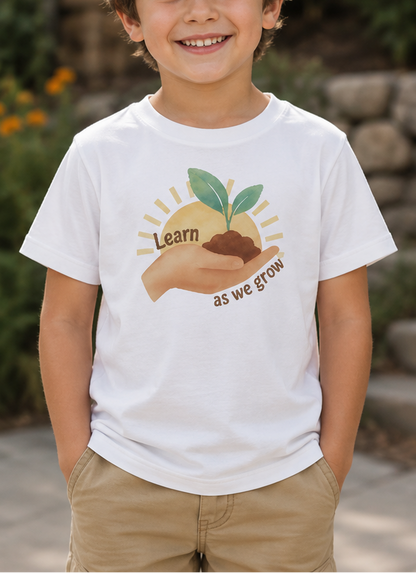 Learn As We Grow | organic cotton T-shirt
